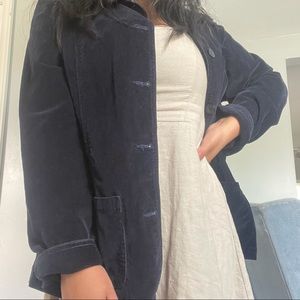 Black corduroy vintage jacket, Large